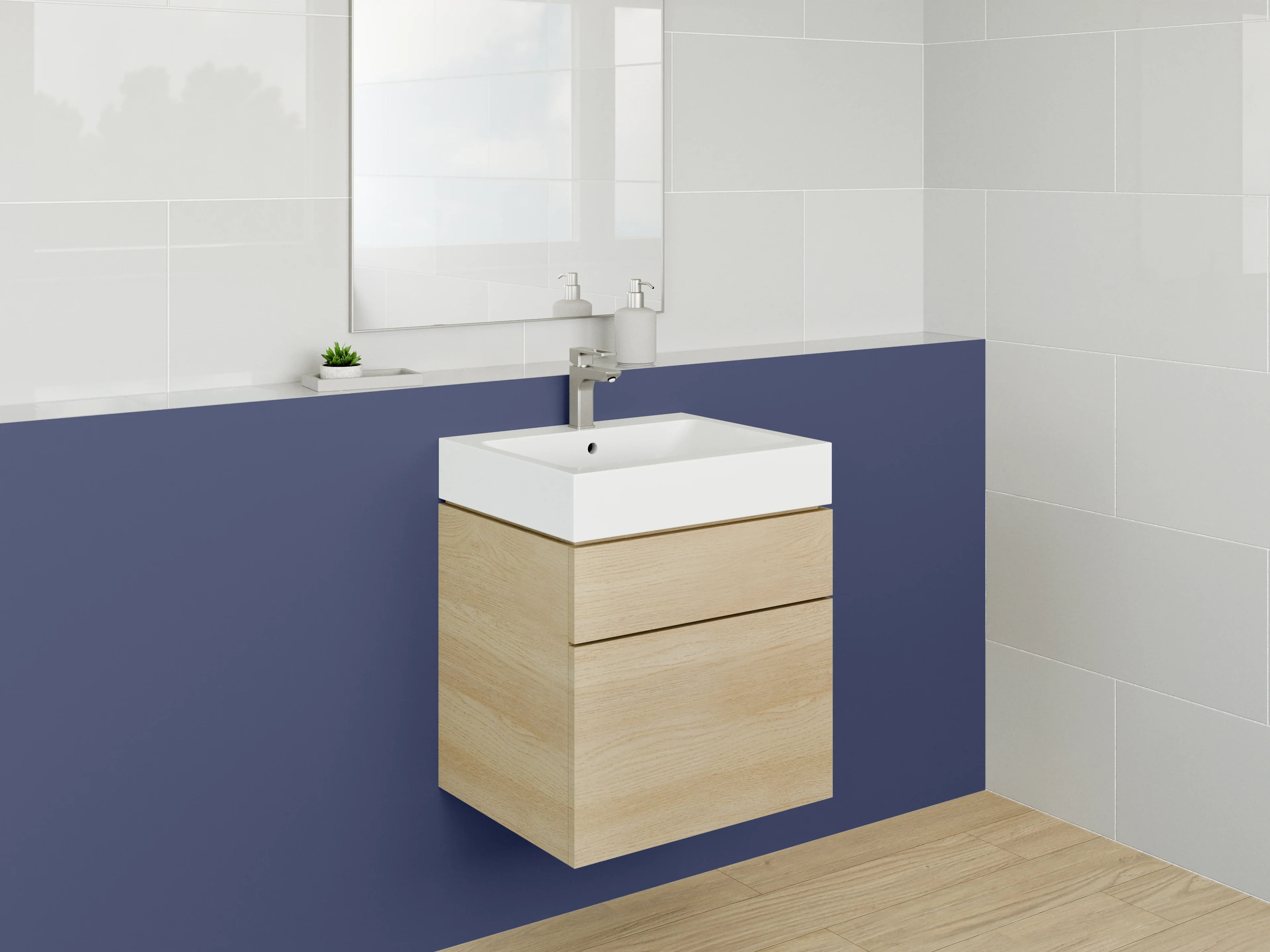 Waschbecken-Rückwand - RAL 5013 Kobaltblau Dark Blue Black Blue Navy Blue Blau Dunkelblau Kobaltblau Nachtblau Signalblau Königsblau