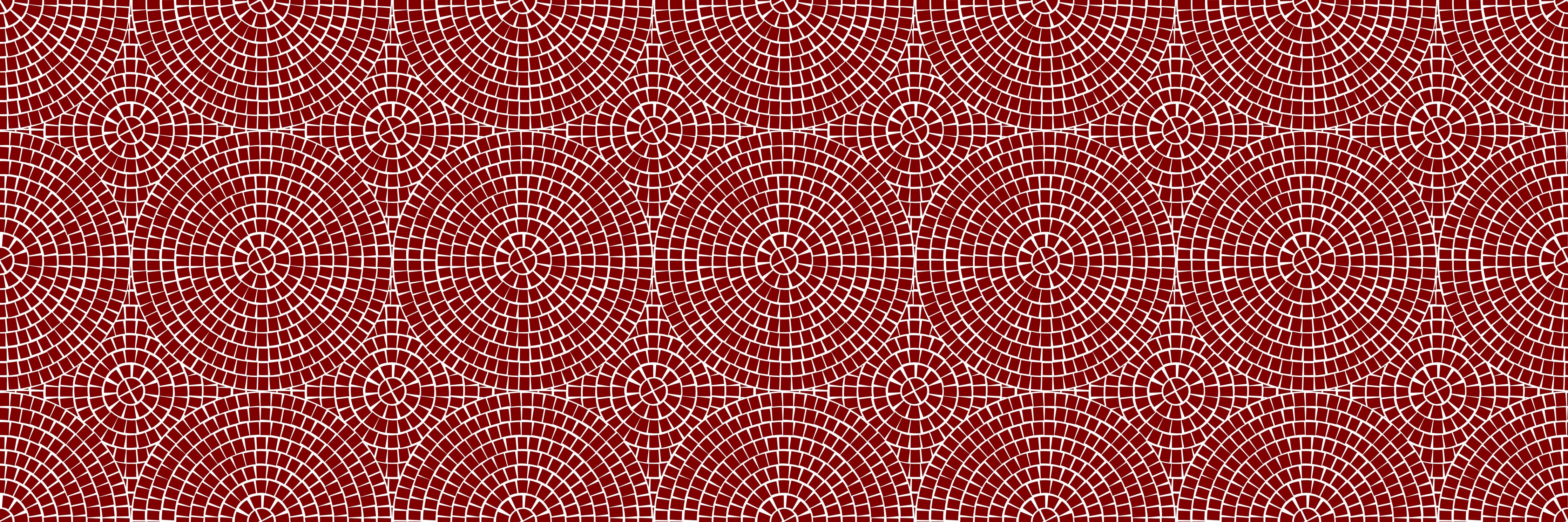 Waschbecken-Rückwand-Retro Kreislinien Muster Rot Weiß