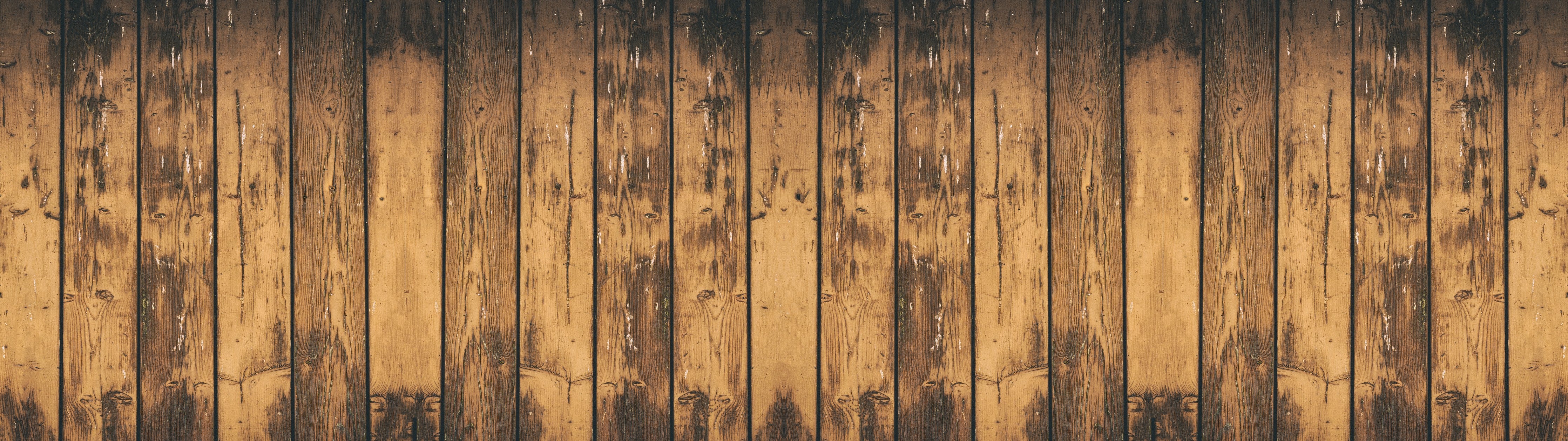 Waschbecken-Rückwand-Rustikale Holzbohlen Optik Braun
