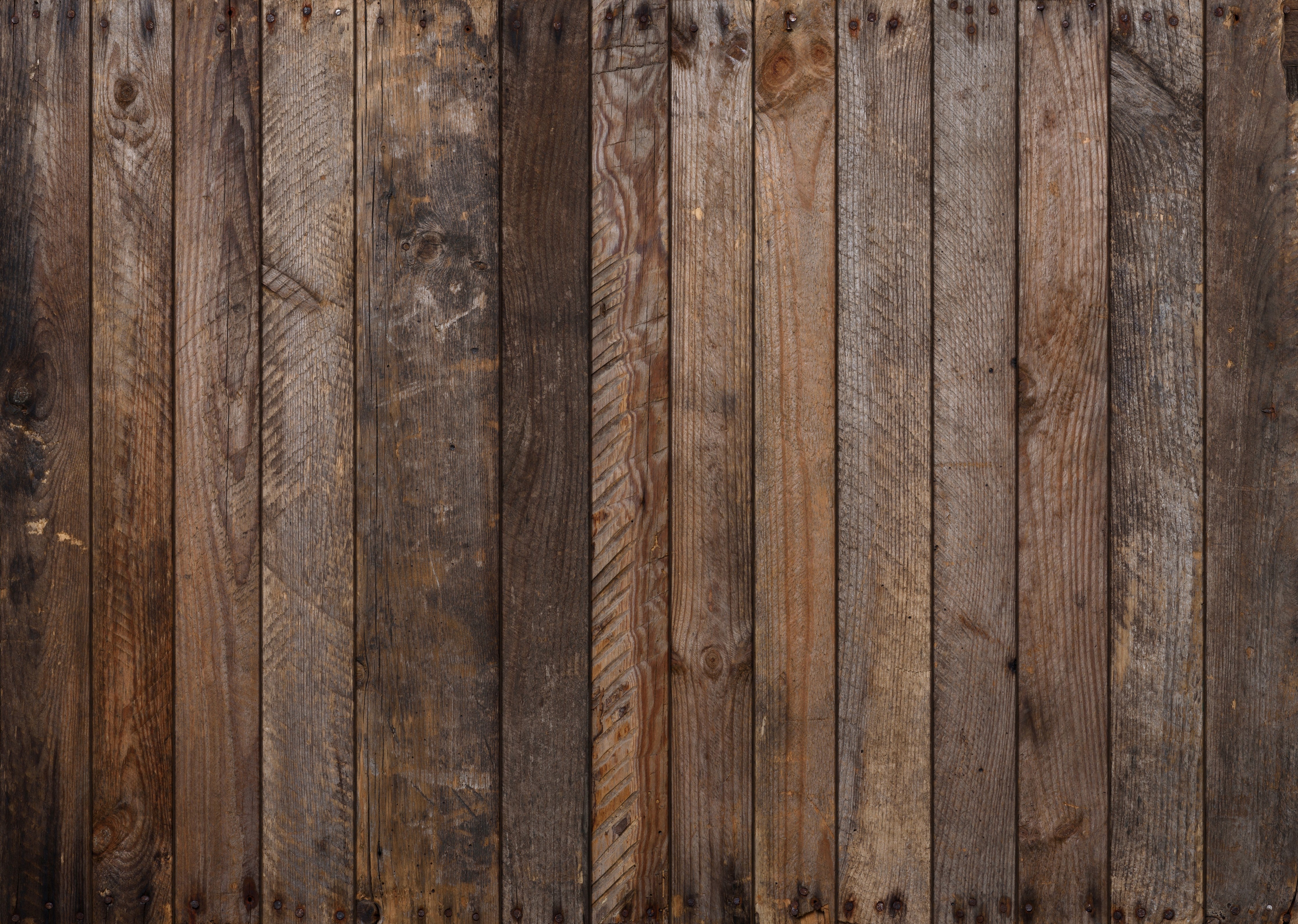 Waschbecken-Rückwand-Rustikale Holzlatten-Optik Braun