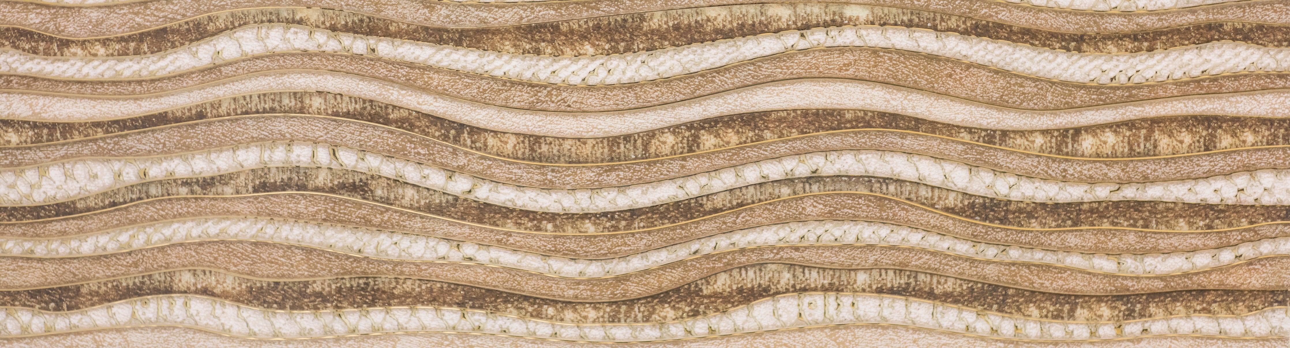 Waschbecken-Rückwand-Sandfarbene Wellenstruktur Steinoptik