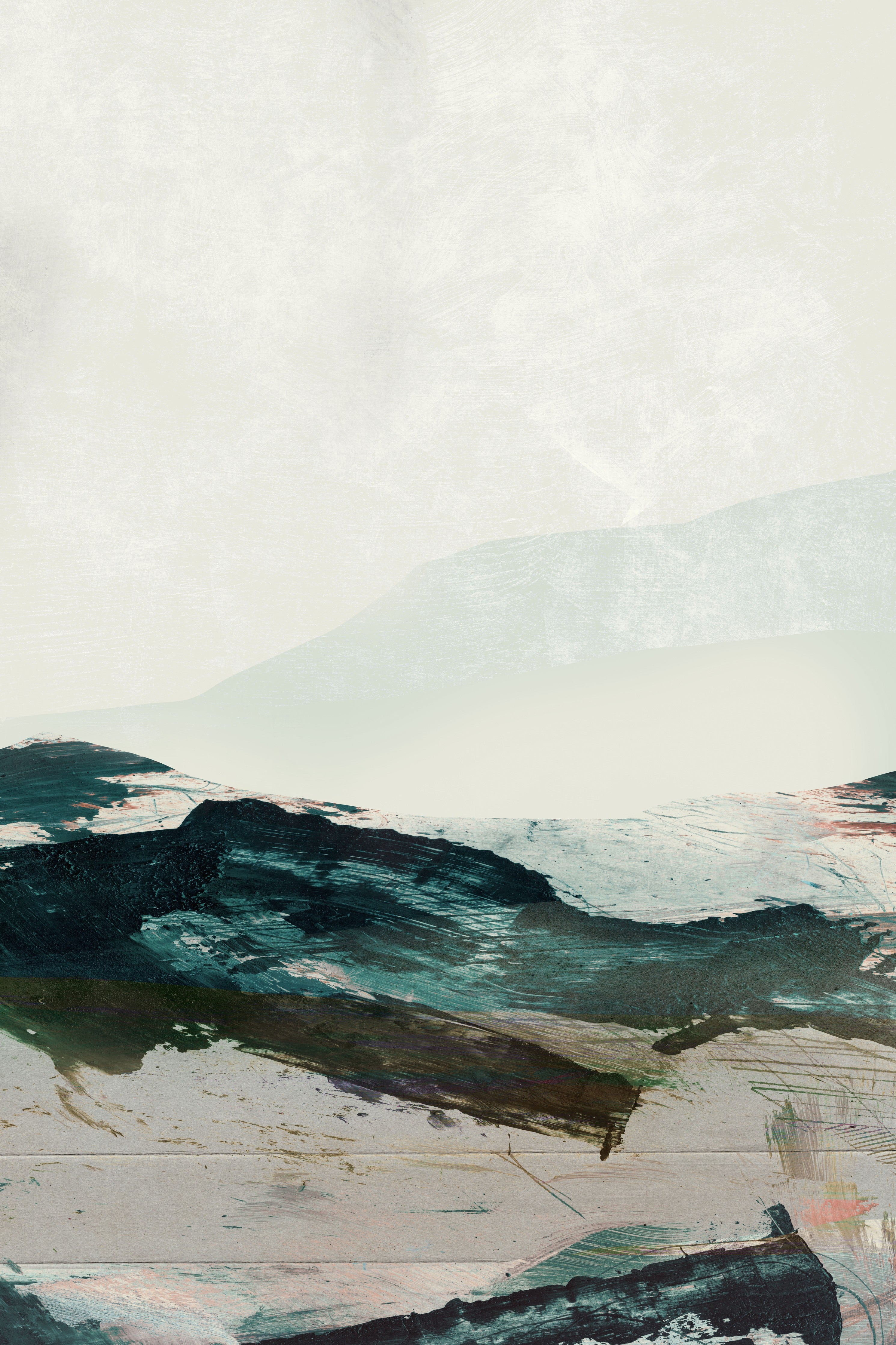 Waschbecken-Rückwand-Sanfte maritime Wasserfarben-Illustration