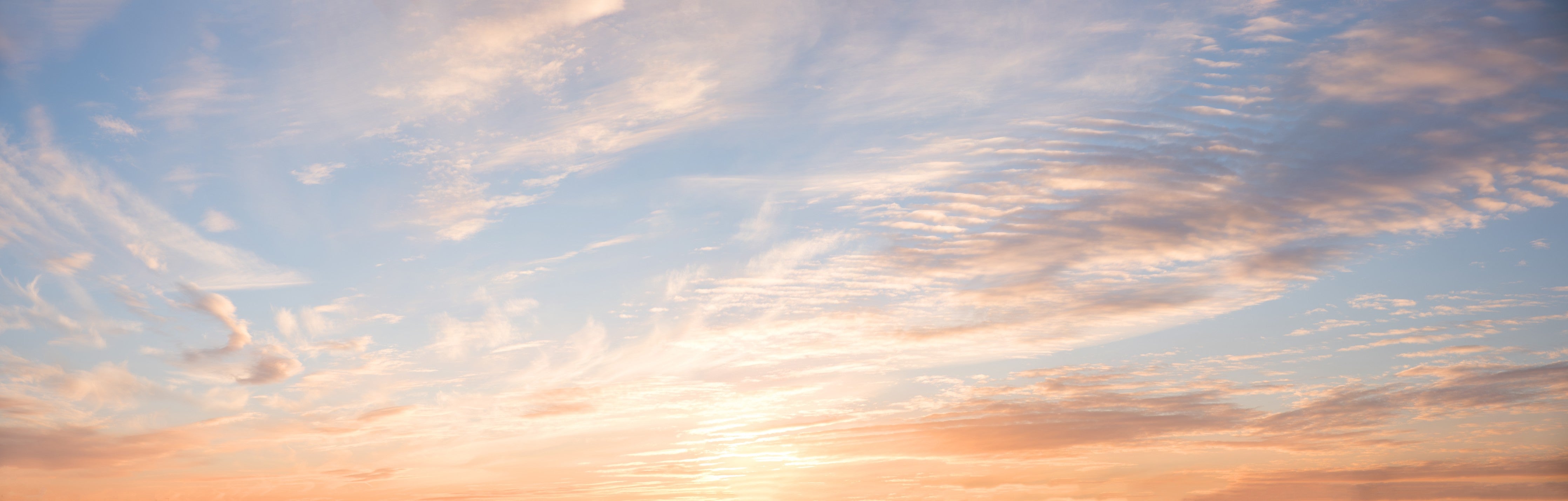 Waschbecken-Rückwand-Sanfter Sonnenaufgang Himmel Panorama
