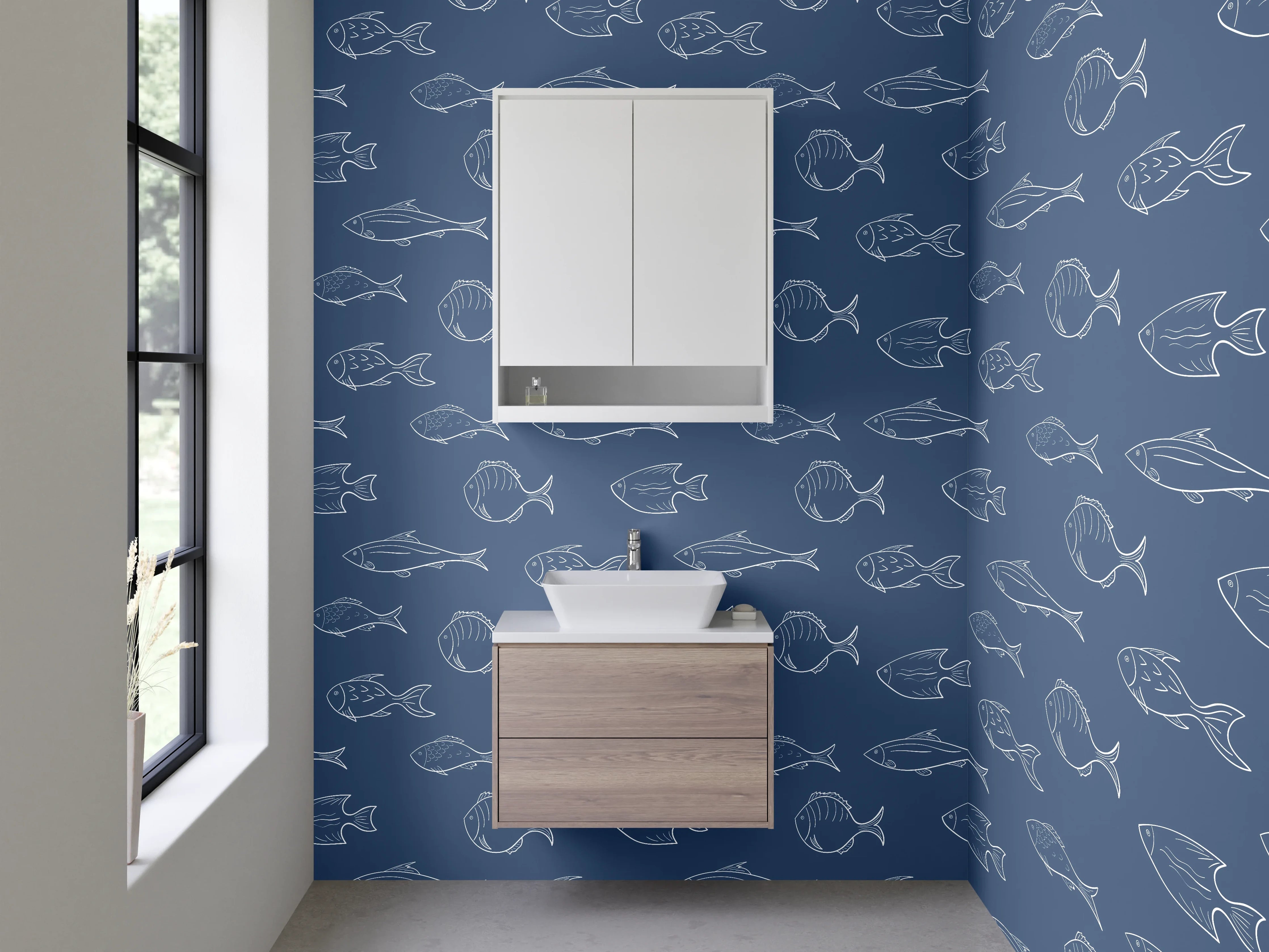 Waschbecken-Rückwand - Stilvolle Grau-Details für dein Bad