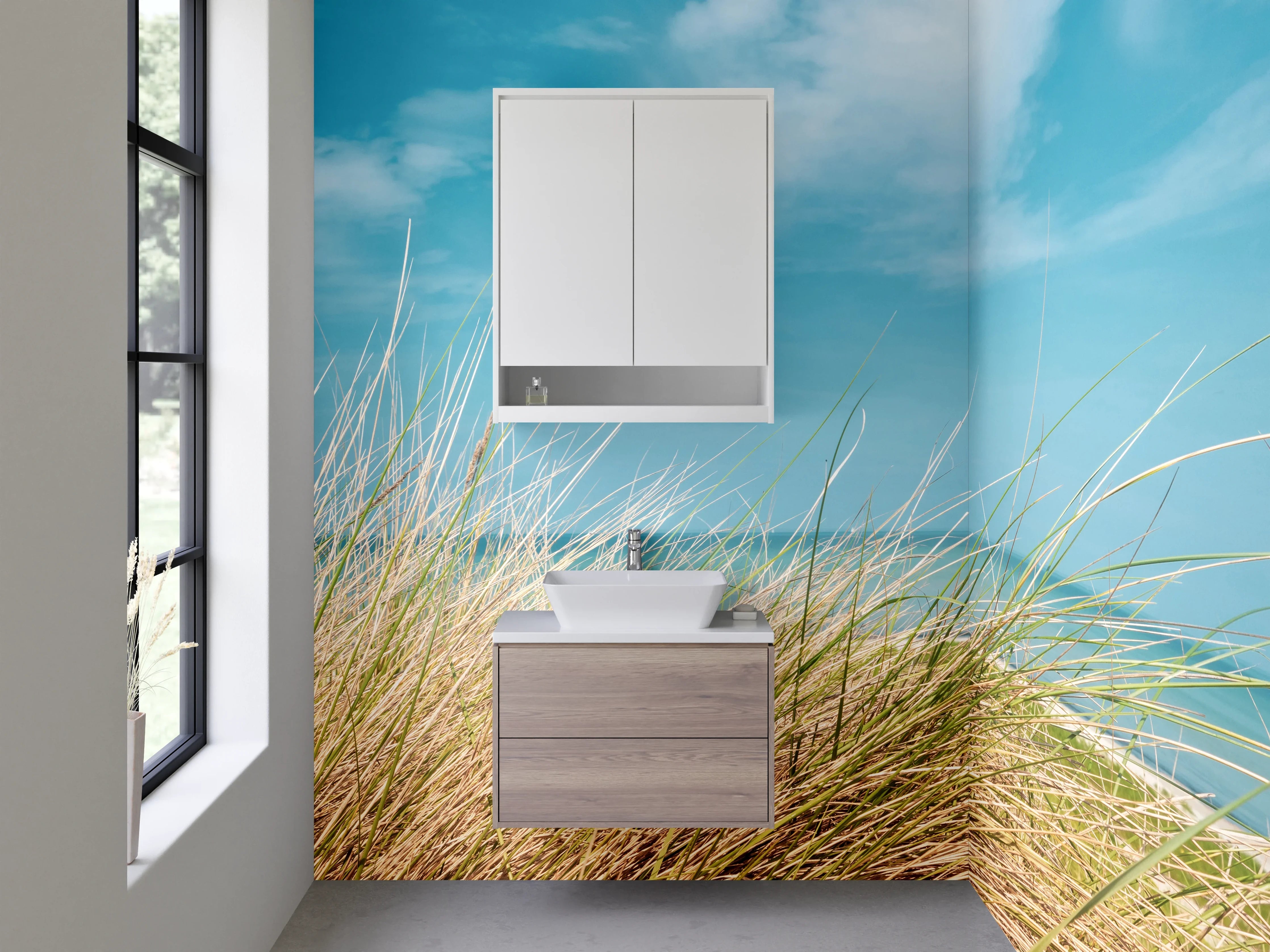 Waschbecken-Rückwand - Strand & Meer Naturmotiv