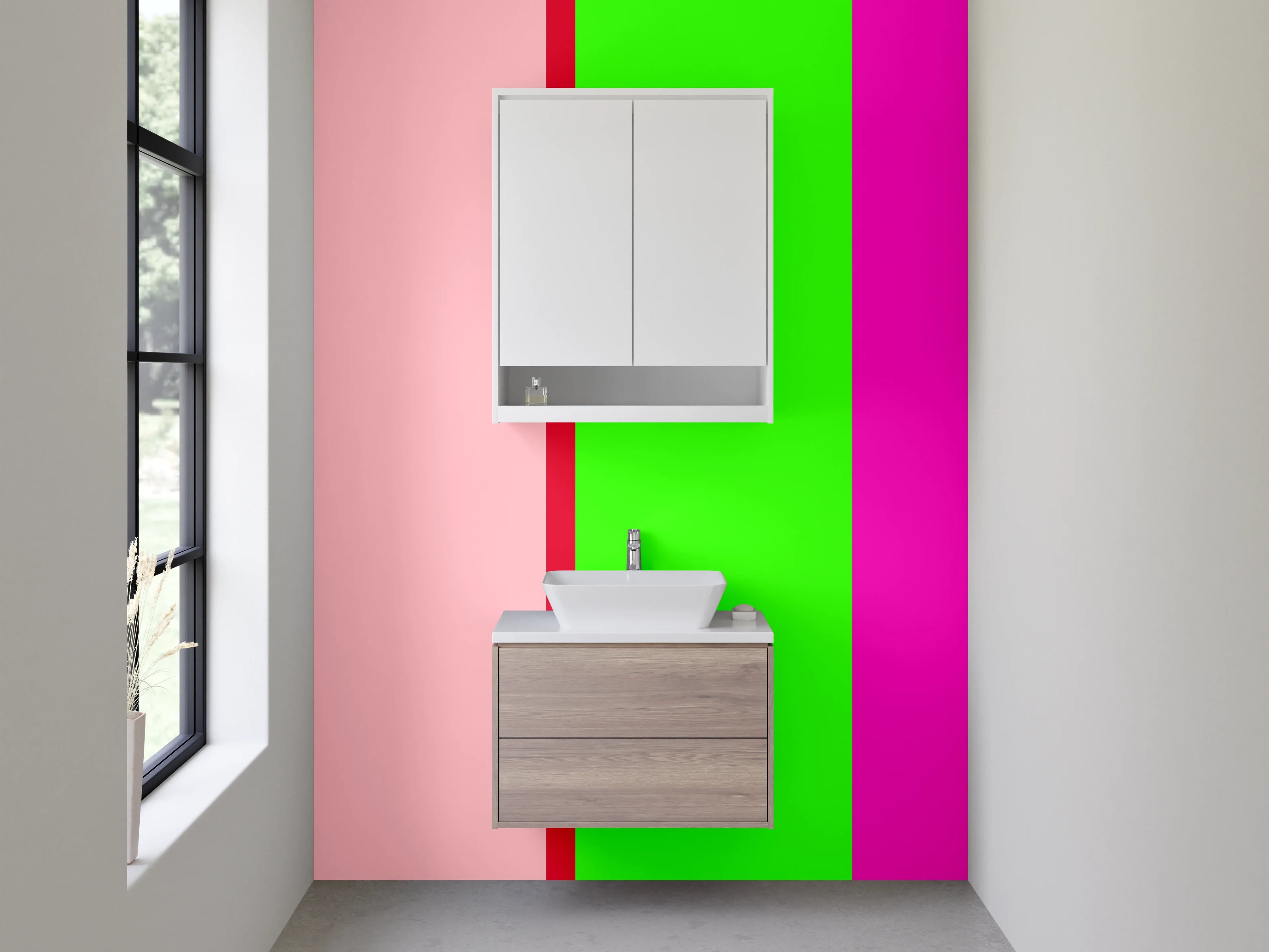 Waschbecken-Rückwand - Stylische Grautöne für dein Badezimmer