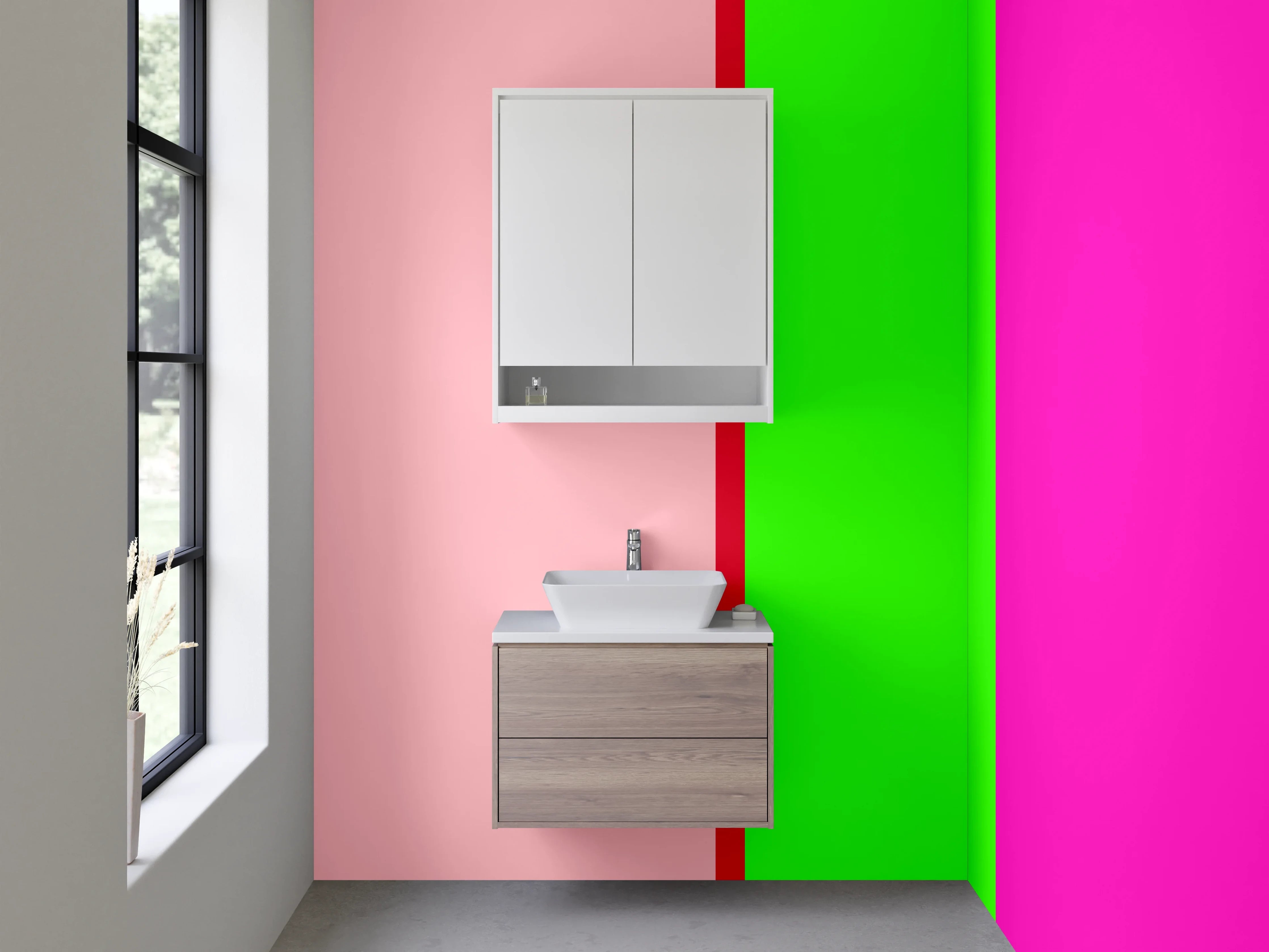 Waschbecken-Rückwand - Stylische Grautöne für dein Badezimmer