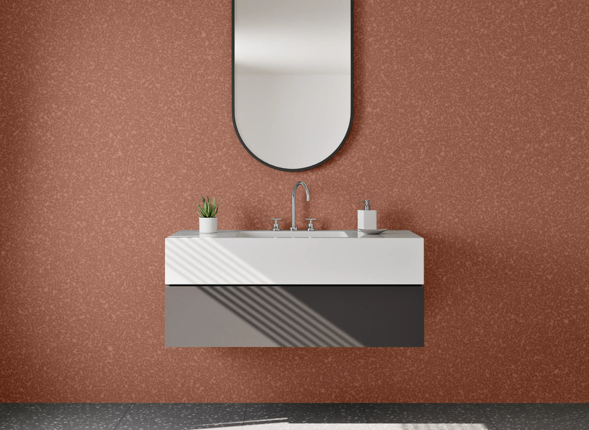 Waschbecken-Rückwand - Terrakotta Uni-Design für Rückwände