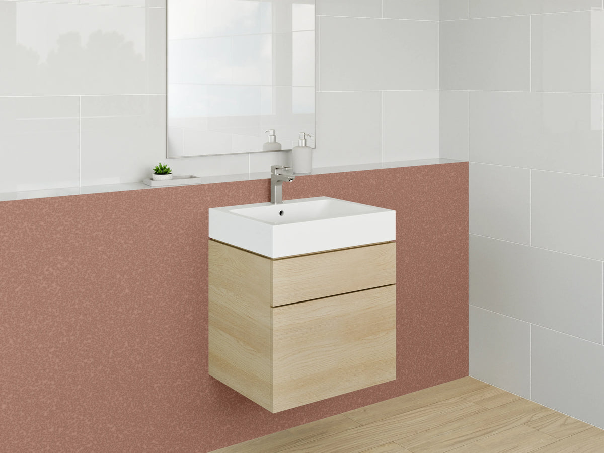 Waschbecken-Rückwand - Terrakotta Uni-Design für Rückwände