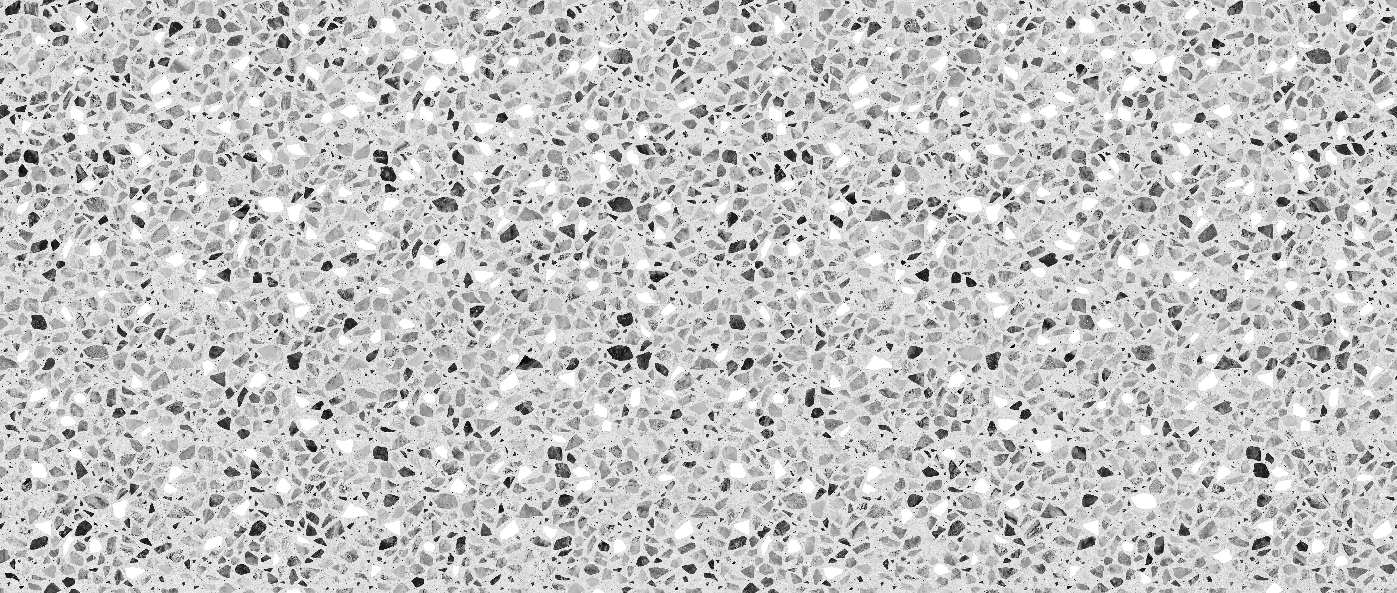 Waschbecken-Rückwand-Weiß-graue Terrazzo-Optik Steinmuster