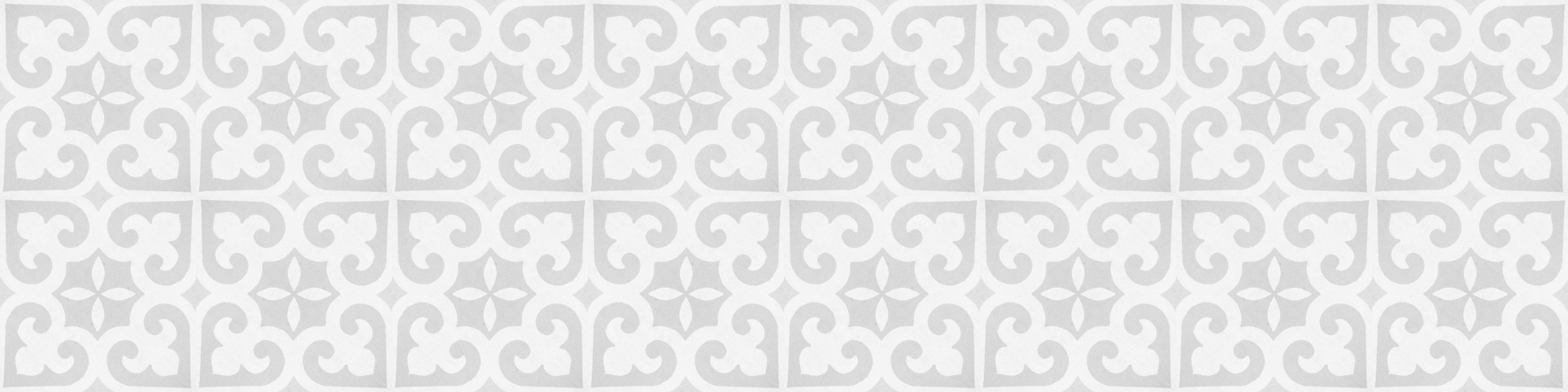 Waschbecken-Rückwand-Weiß-graues Ornamentmuster Fliesenoptik