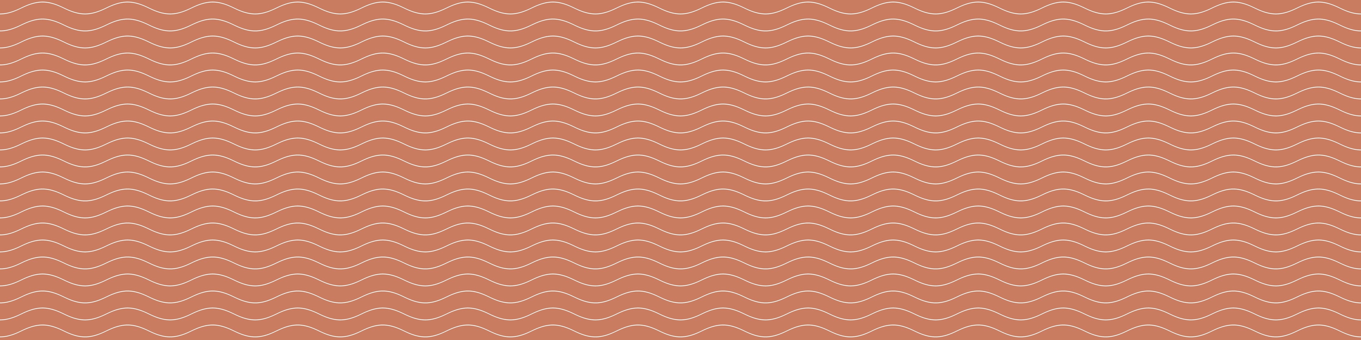 Waschbecken-Rückwand-Wellenmuster Retro Orange