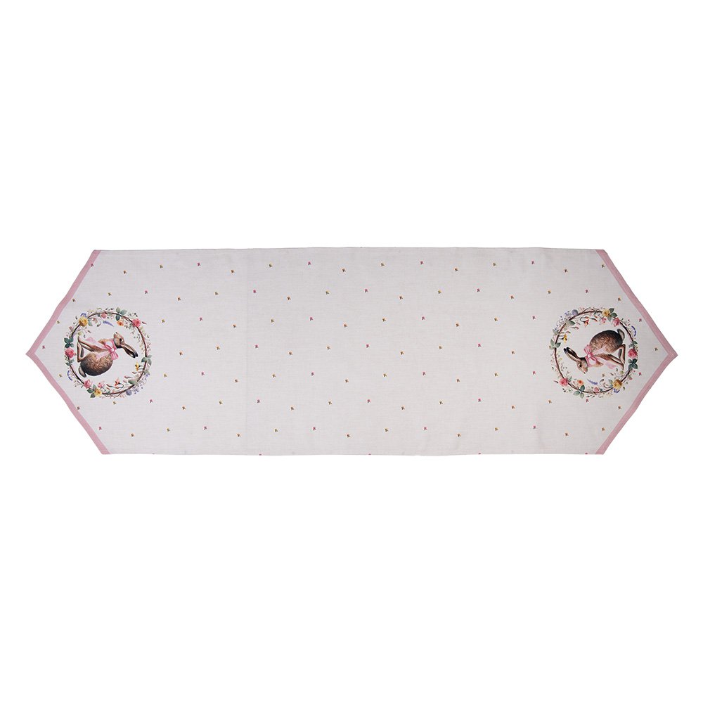 Tischläufer 50x160 cm Beige Baumwolle