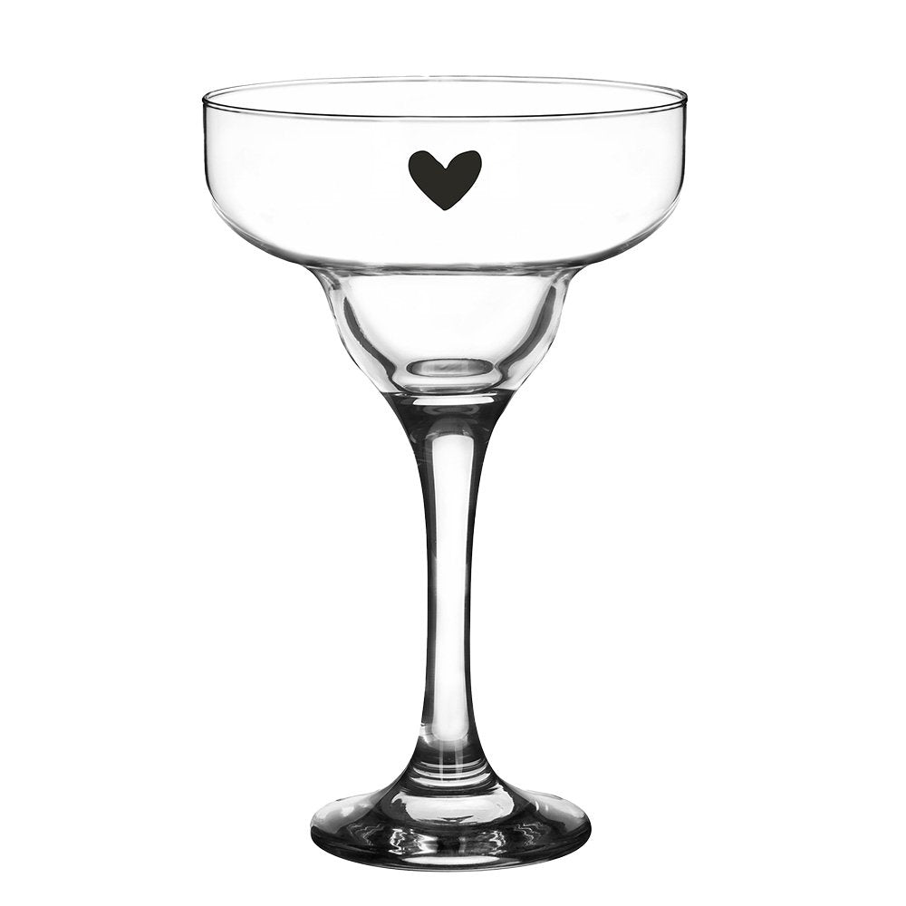 Martini-Glas, 200 ml, Glas, Herz-Weinglas