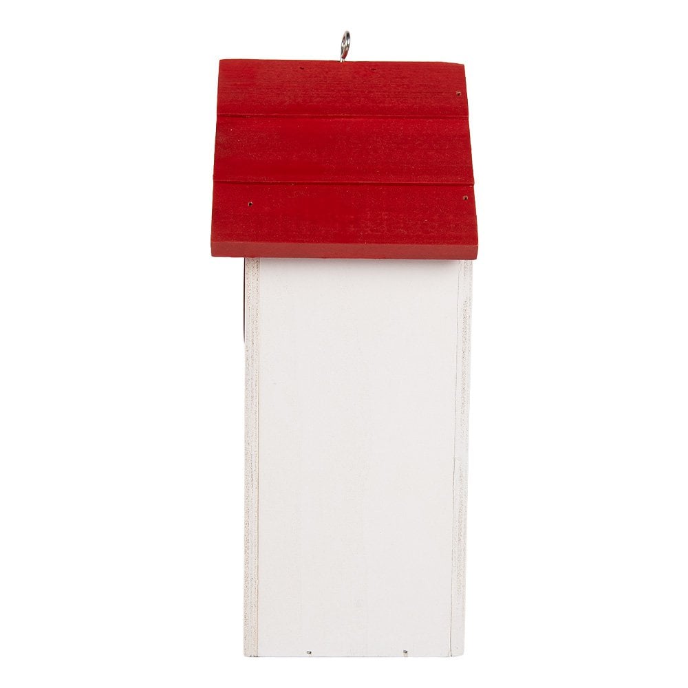 Vogelhaus 15x10x22 cm weißes Holz