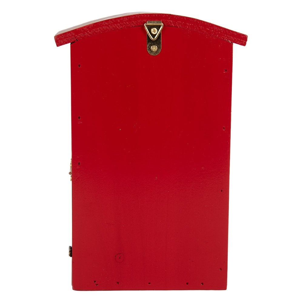 Vogelhaus 14x12x21 cm rotes Holz