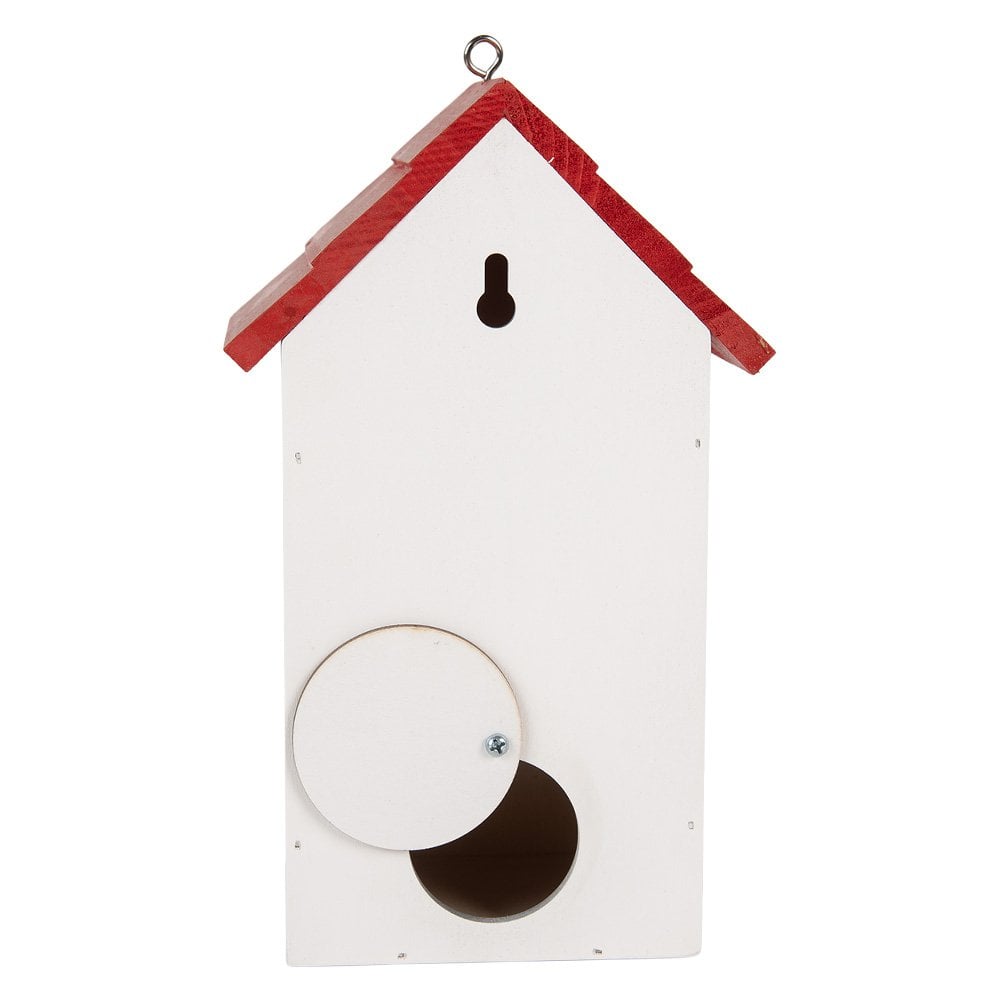 Vogelhaus 15x10x22 cm weißes Holz