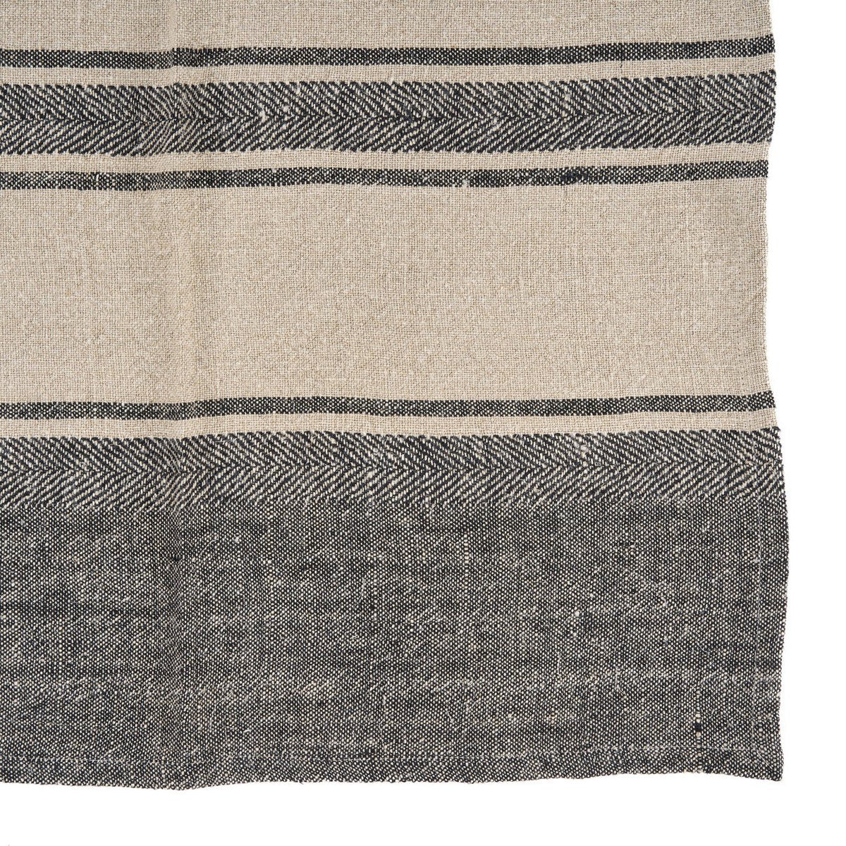 Das Linen Smudge Küchentuch – Naturschwarz – 50 x 70