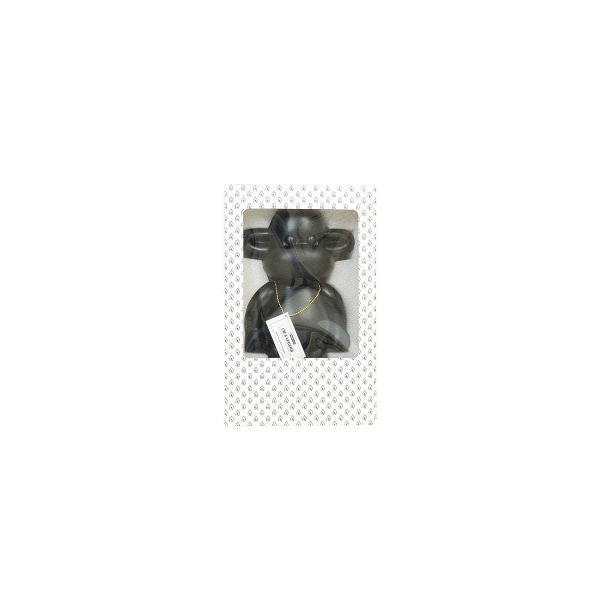 Ornament - Affenfigur 'The Legend'- Polyresin - Schwarz - 20,5x13,5x35 cm
