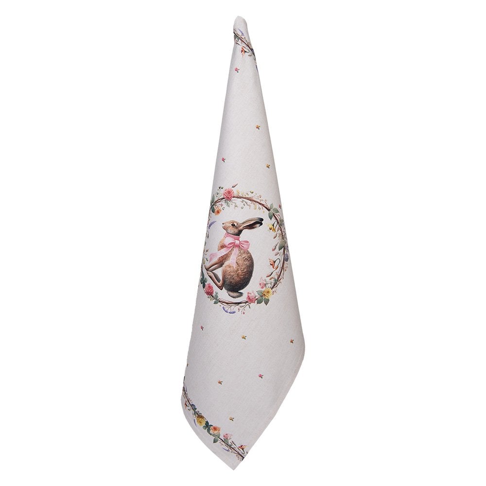 Geschirrtuch 50x70 cm Beige Baumwolle