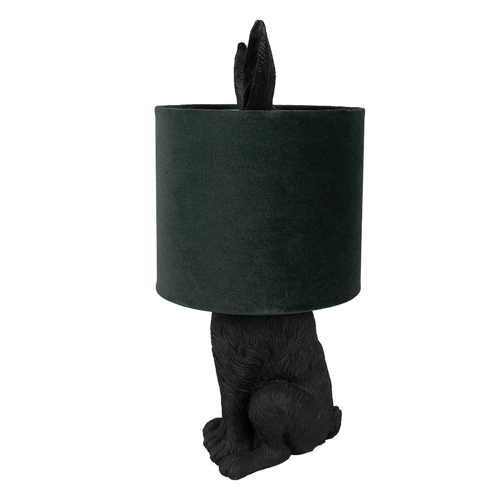 Tischleuchte Rabbit Ø 20x43 cm Schwarz Grün Kunststoff