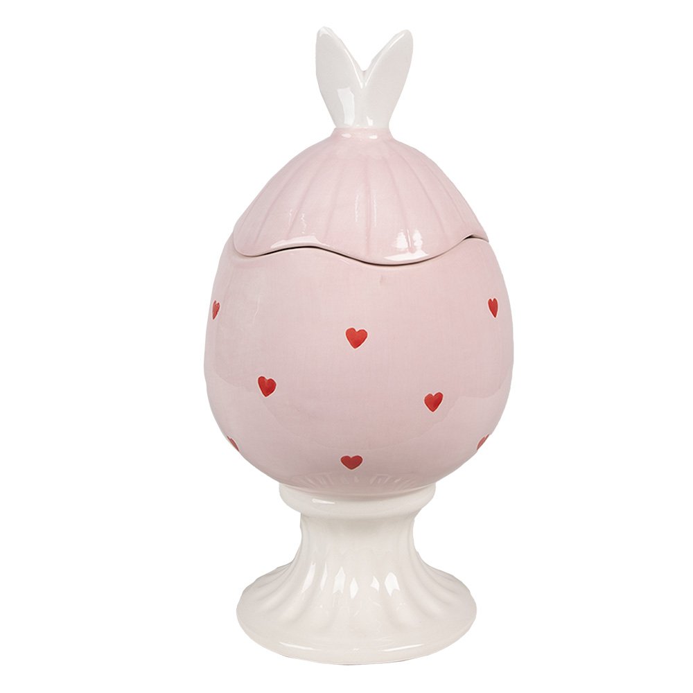 Lager Jar Egg Ø 13x25 cm rosa Keramik