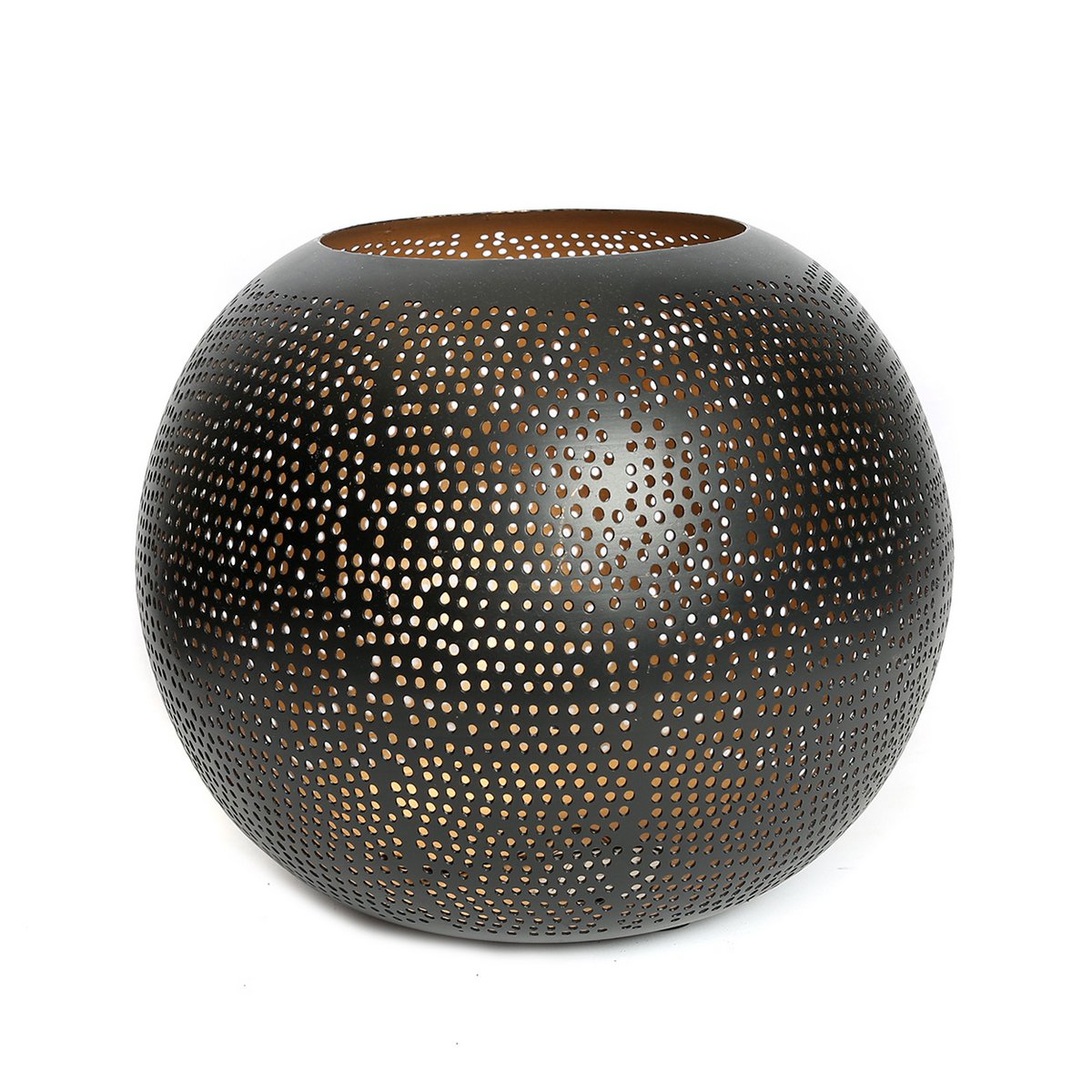 Der durchbohrte Ball – Schwarzgold – XL