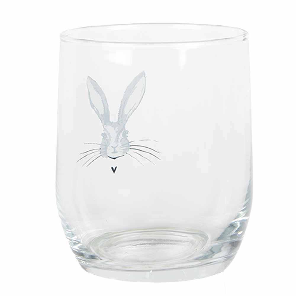 Wasserglas 300 ml transparentes Glas Kaninchen -Trinkbecher