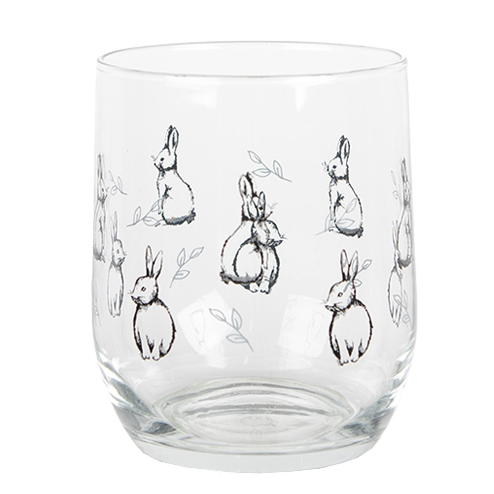 Wasserglas 300 ml Transparenter Kaninchen-Trinkbecher aus Glas