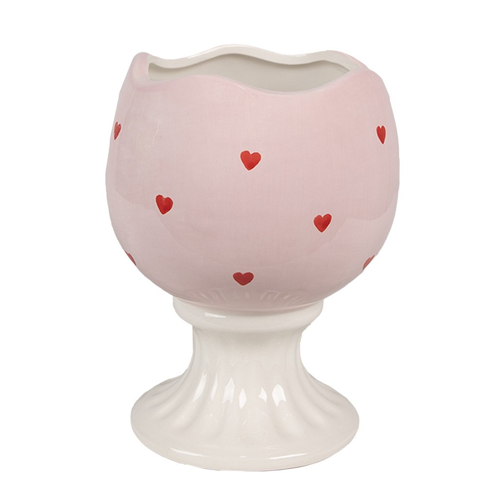 Lager Jar Egg Ø 13x25 cm rosa Keramik