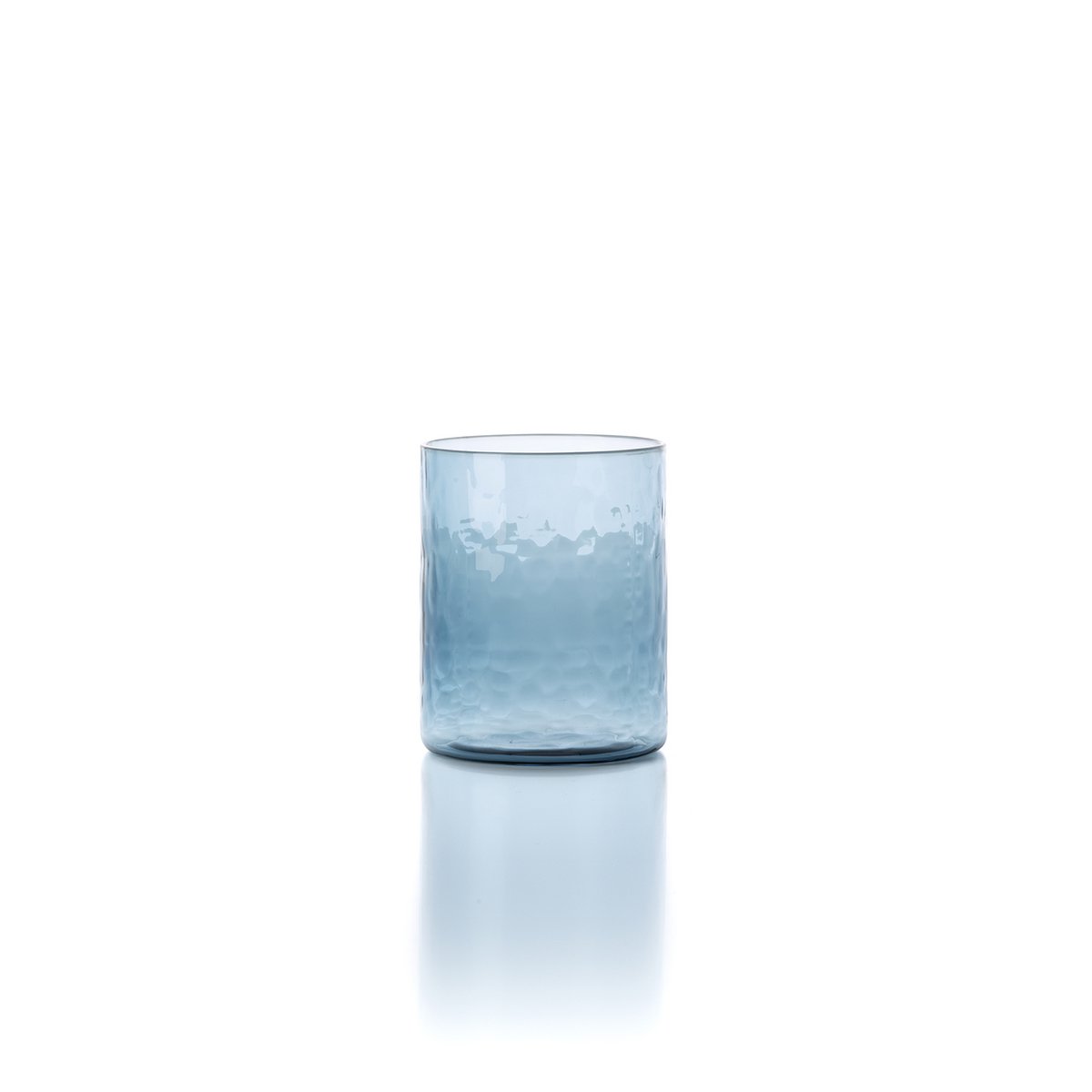 Der Azure Hammered High Tumbler – Blau