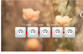 Wie bei der 1-fachen Steckdose